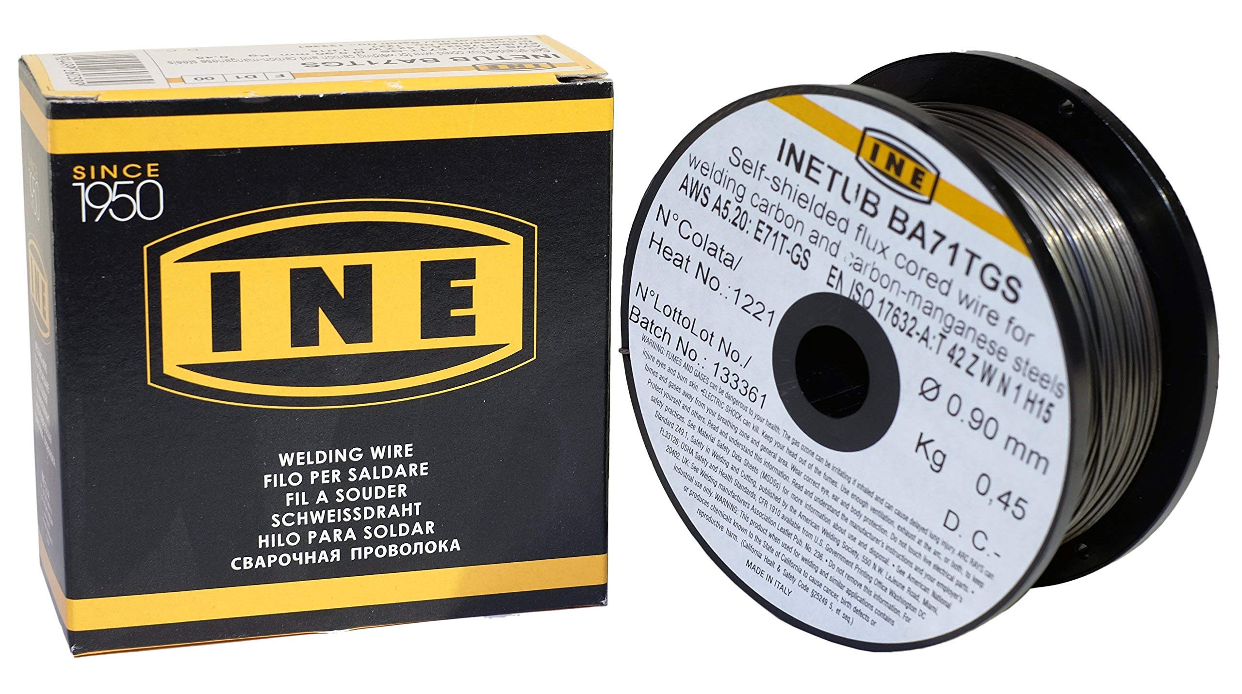 Bobine de fil fourré Acier sans gaz INE MIG-MAG - Ø: 0,9 mm - 450 Gr